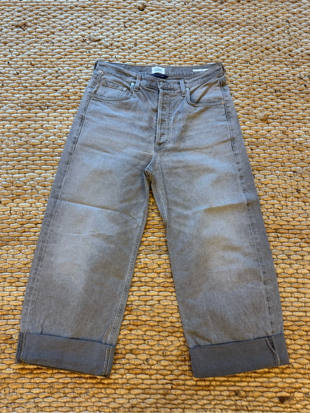 Citizens of Humanity Ayla Baggy in light grey wash 30